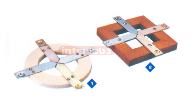 THERMAL CONDUCTIVITY OF METAL APPARATUS Metal Strips mounted on square wooden frame